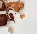 AUSTRALIAN SHEPHERD® UGG Glove Fluffy Sheepskin Wool Keyring UGG AUSTRALIAN SHEPHERD