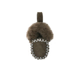 EVERAU® UGG Slippers Sheepskin Wool Popo Moccasin Keyrings