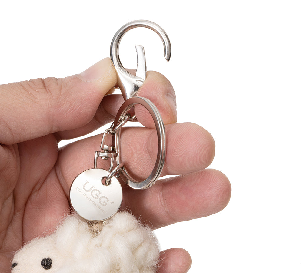 Australian Shepherd® Cute Plush Wolly Keyring UGG AUSTRALIAN SHEPHERD