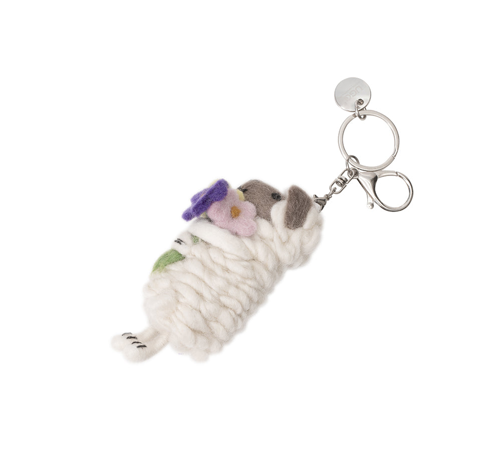 Australian Shepherd® Cute Plush Wolly Keyring UGG AUSTRALIAN SHEPHERD