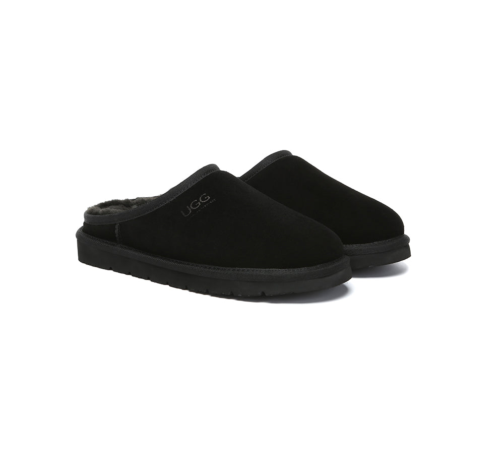 AUSTRALIAN SHEPHERD® UGG Slippers Sheepskin Wool Minimalist