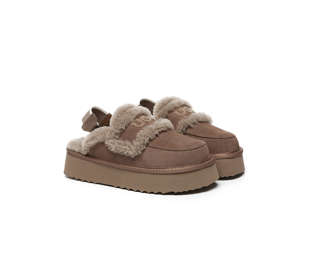 【UGG EXPRESS】Removable Strap Slingback Platform Rilee AUSTRALIAN SHEPHERD® UGG Slippers Women Removable Strap