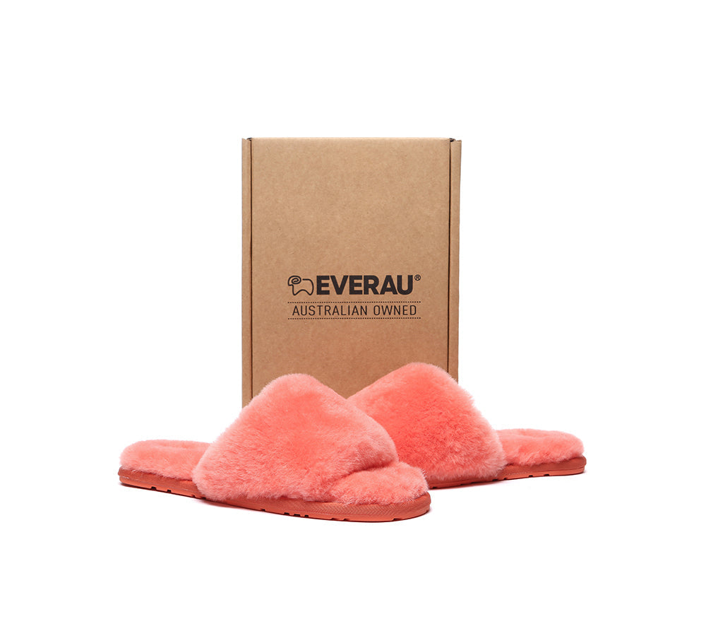 EVERAU® UGG Women Fluffy Slides Nala