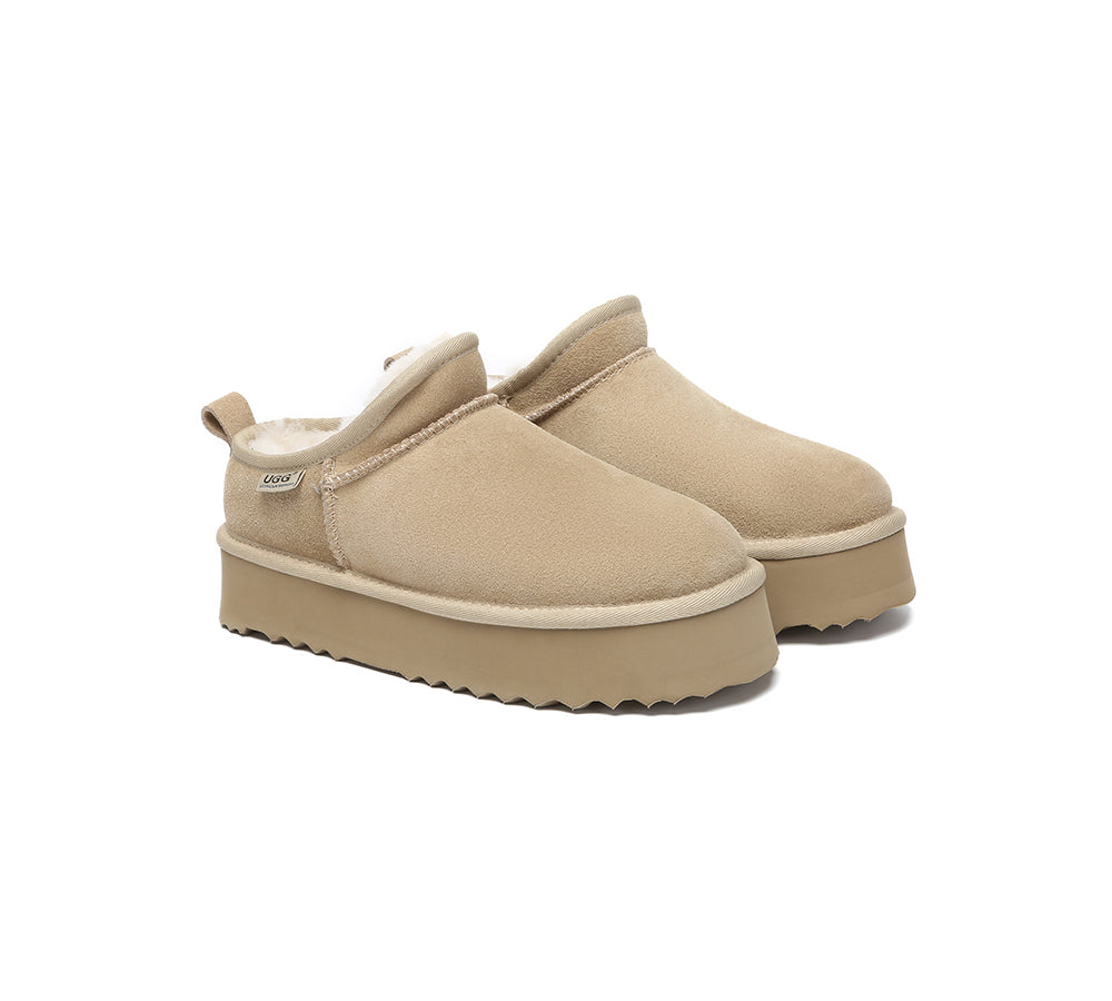 AUSTRALIAN SHEPHERD® UGG プラットフォーム 22cm AUSTRALIAN SHEPHERD® UGG Boots Low Cut Ankle Classic Platform Nano