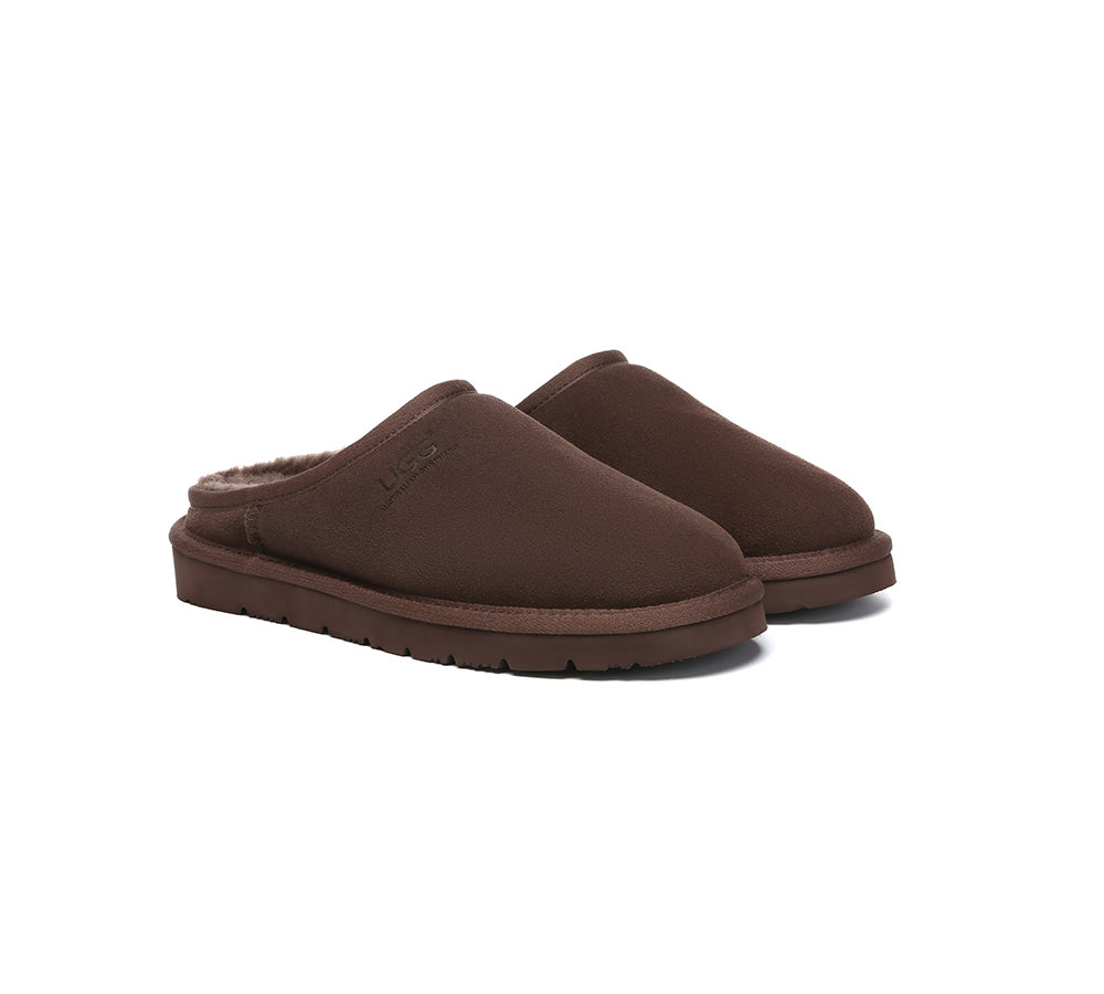 AUSTRALIAN SHEPHERD® UGG Slippers Sheepskin Wool Minimalist
