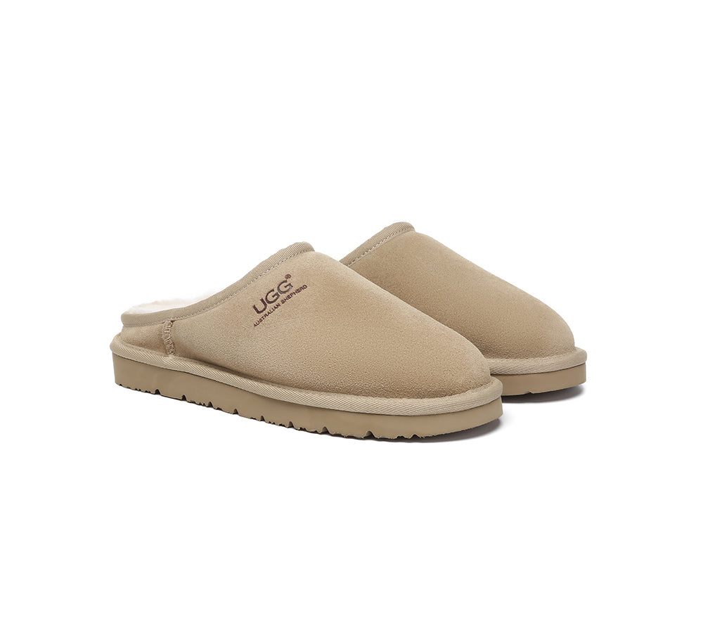 AUSTRALIAN SHEPHERD® UGG Slippers Sheepskin Wool Minimalist