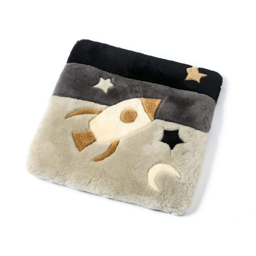 UGG Boots - Kids Koala/Star Moon/Rocket/Chessboard/Kangaroo Graphic Pattern Wool Cushion