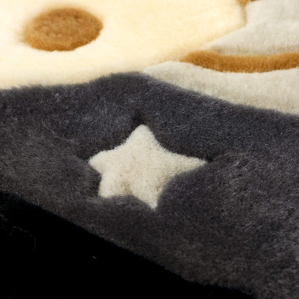 UGG Boots - Kids Koala/Star Moon/Rocket/Chessboard/Kangaroo Graphic Pattern Wool Cushion