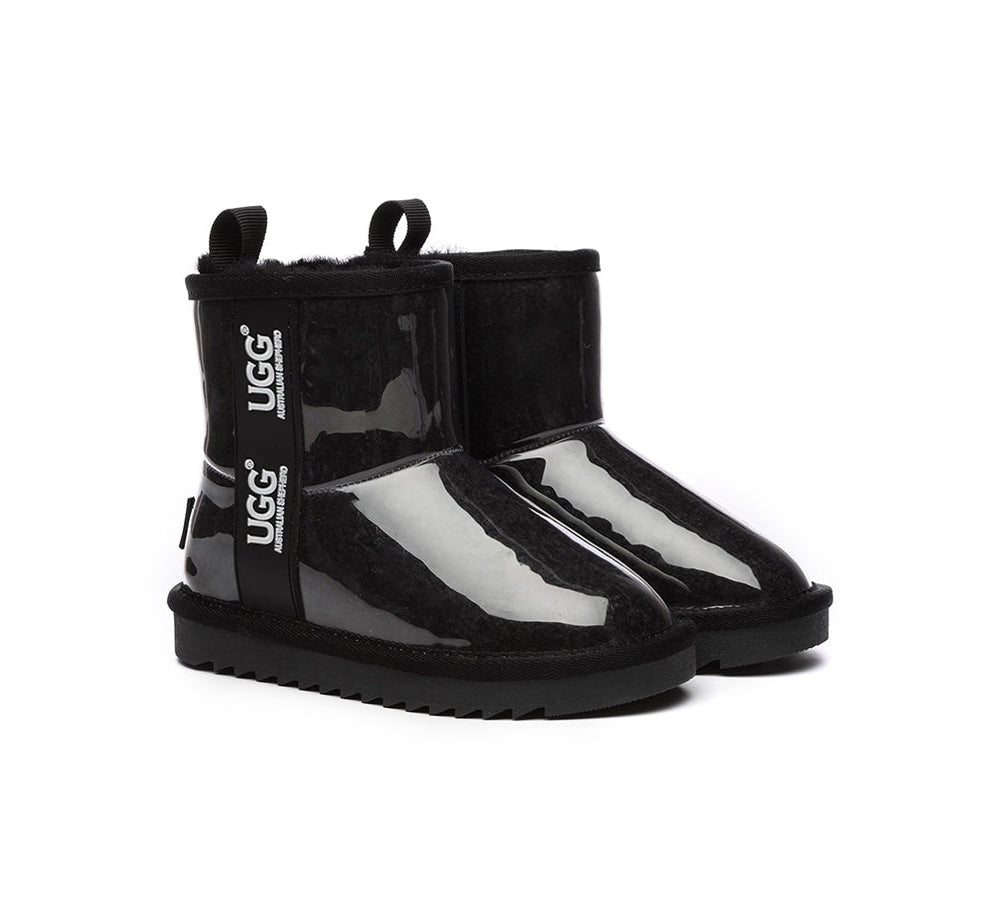AUSTRALIAN SHEPHERD® UGG Kids Clear Waterproof Shearling Boots Coated Classic