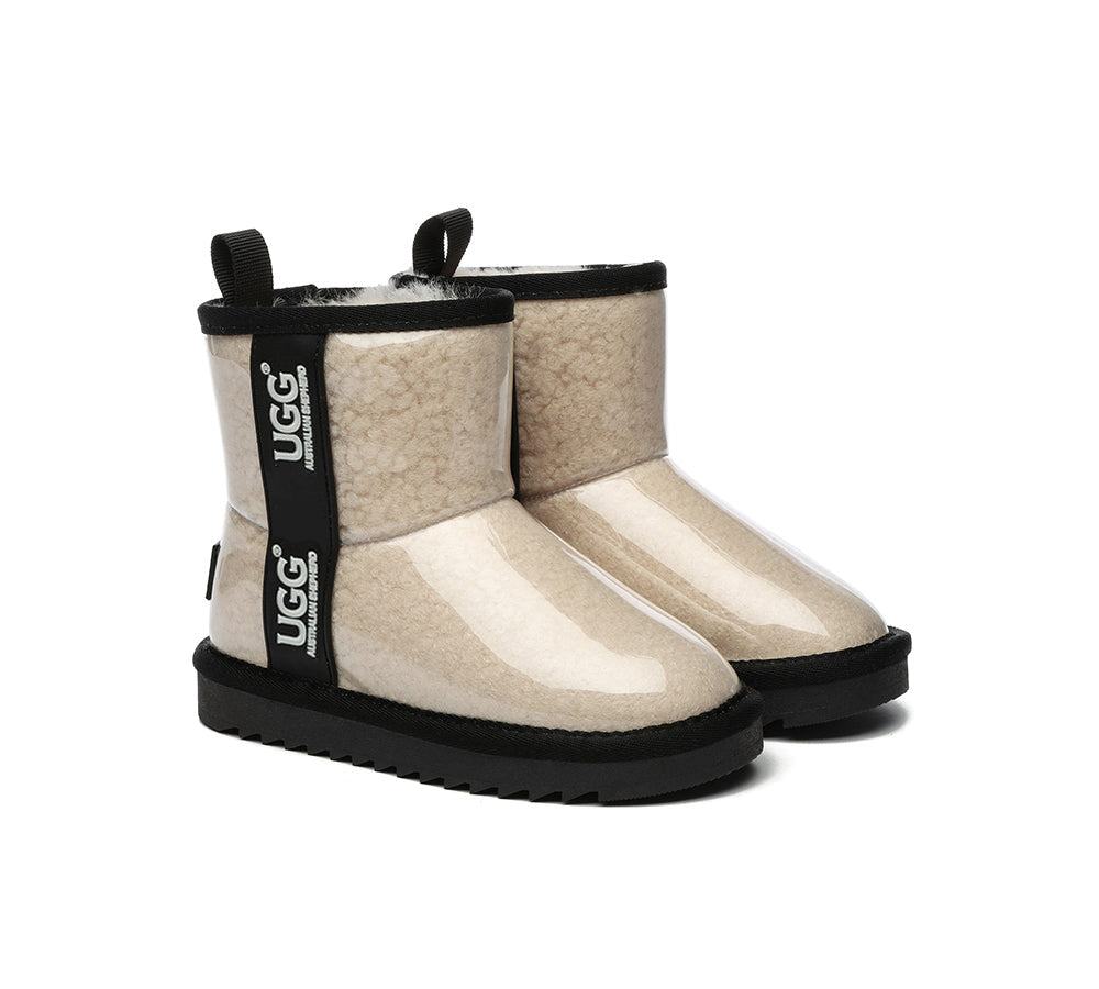 AUSTRALIAN SHEPHERD® UGG Kids Clear Waterproof Shearling Boots Coated Classic