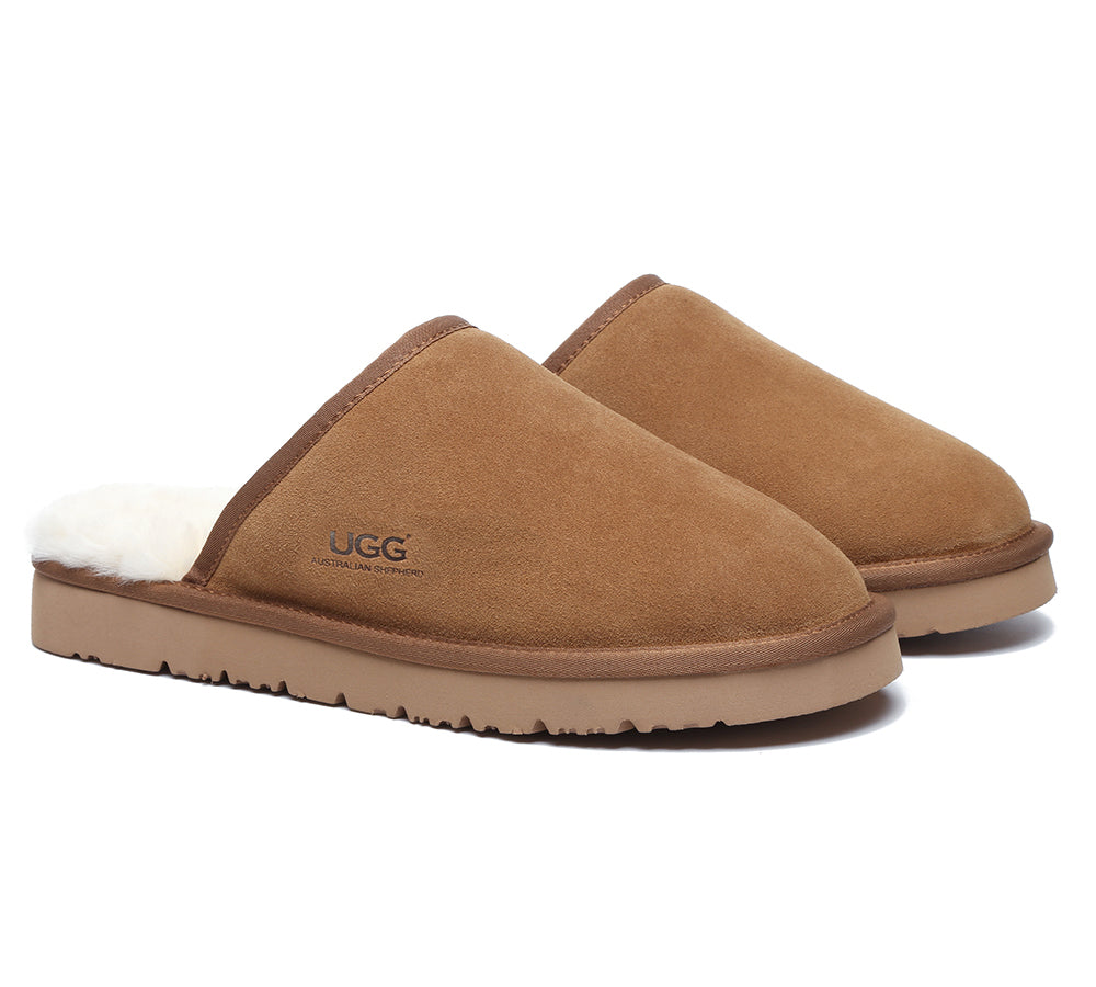 AUSTRALIAN SHEPHERD® UGG Men Sheepskin Wool Slippers Cruz – UGG