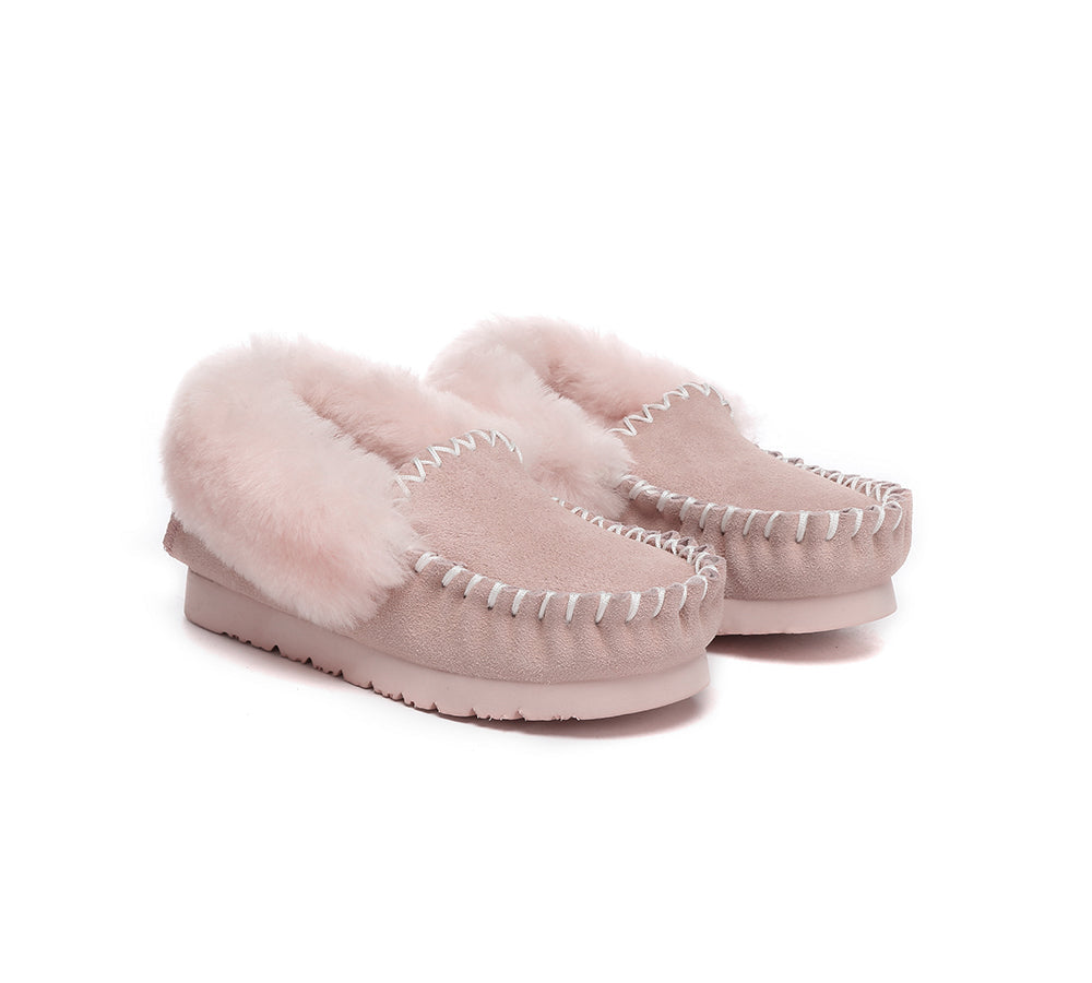 Kids Ankle Sheepskin Slipper Popo Moccasin – UGG EXPRESS NZ