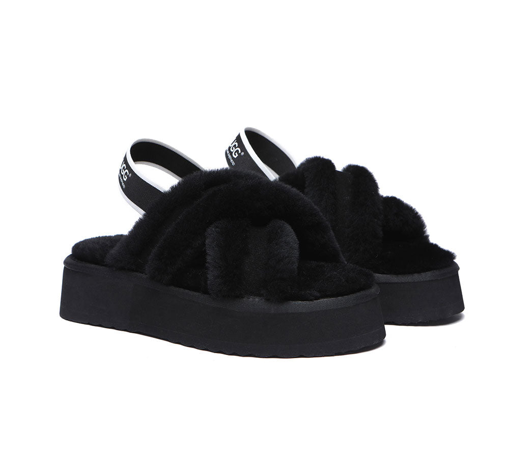 Fluffy Slides Ugg Black Sliders Ugg Slippers Ugg Fluffy Sliders Uk