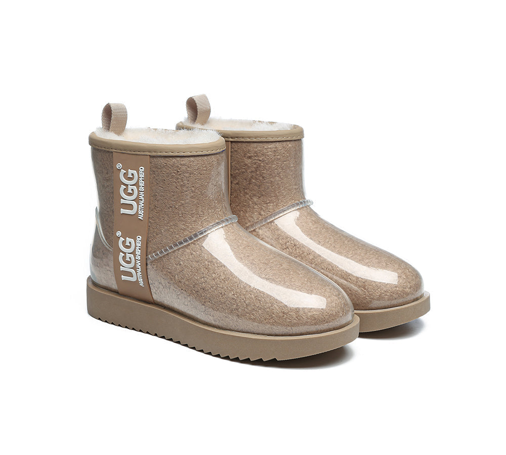 AUSTRALIAN SHEPHERD® UGG Women Clear Waterproof Shearling Boots
