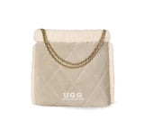 AUSTRALIAN SHEPHERD® Suede Shearling Tote Bag Over Shoulder Diana UGG AUSTRALIAN SHEPHERD