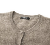 EVERAU® Yak Wool Knit Cardigan Cashmere Blend Loose Fit Morra EVERAU