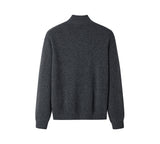 EVERAU® Wool Blend Zip-Up Jacket Stand Collar Urban Style Canver EVERAU