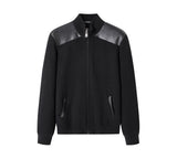 EVERAU® Wool Blend Zip-Up Jacket Stand Collar Urban Style Canver EVERAU