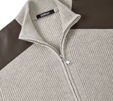 EVERAU® Wool Blend Zip-Up Jacket Stand Collar Urban Style Canver EVERAU