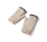 EVERAU® Fingerless Ultra Plush Knit Gloves EVERAU