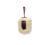 Women Sheepskin Wool Fluffy Small Zip Camera Pouch - UGG EXPRESS