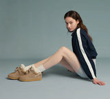AUSTRALIAN SHEPHERD® UGG Boots Sheepskin Wool Lace Up Platform Parkyr