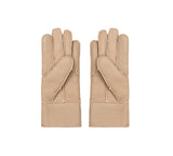 AUSTRALIAN SHEPHERD® Leather Fluffy Sheepskin Wool Stitching Gloves