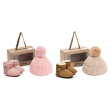 AUSTRALIAN SHEPHERD® UGG Baby Bootie Pom Pom Beanie Gift Pack