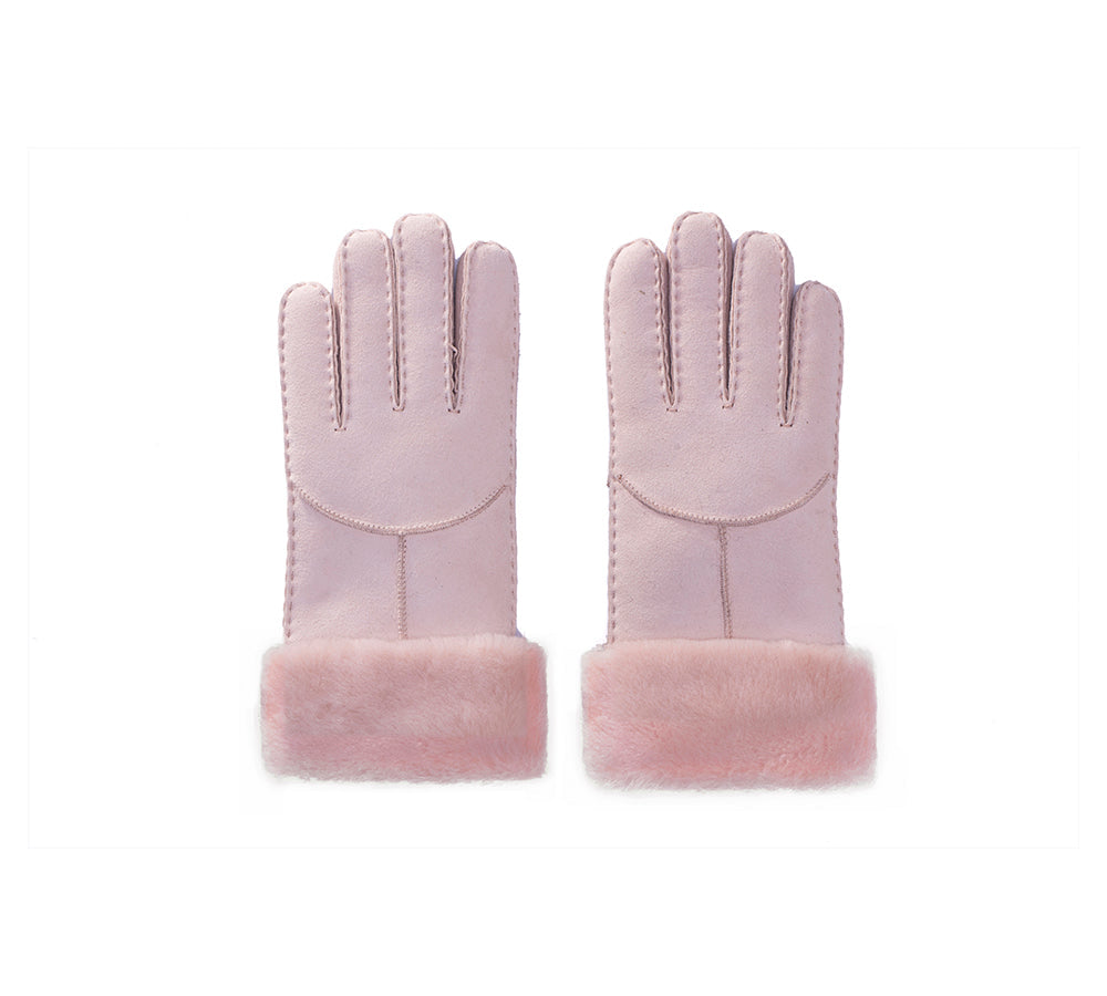 ugg handschuhe pink EVERAU® Ladies Gloves Fluffy Sheepskin Wool Stacey – UGG EXPRESS NZ