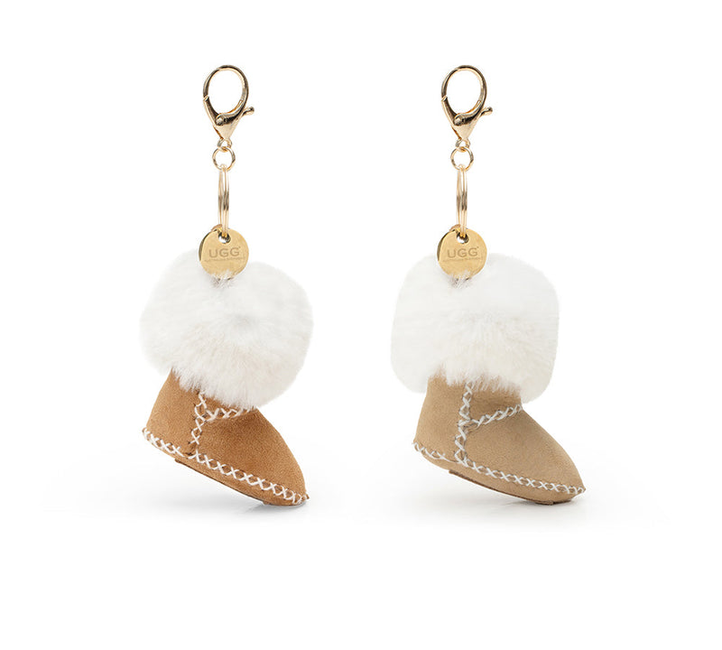AUSTRALIAN SHEPHERD® UGG Keychain Sheepskin Fluffy Boris UGG AUSTRALIAN SHEPHERD