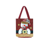 🎁 EVERAU® Christmas Reindeer Snowman Santa Tote Bag Berry (100% off)