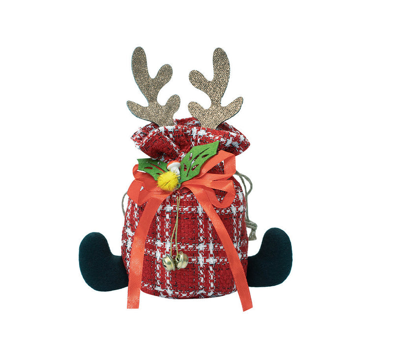 EVERAU® Festive Holiday Pouch Reindeer Christmas Gift Bag EVERAU