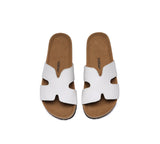 EVERAU® Women Slides Leather Flat Heidy