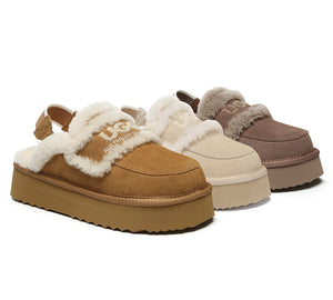 AUSTRALIAN SHEPHERD® UGG Slippers Women Removable Strap Slingback Platform Rilee