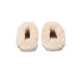 EVERAU® UGG Slippers Sheepskin Wool Suede Scuff Rosa - UGG EXPRESS