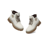 EVERAU® UGG Boots Women Leather Chunky Aubrey