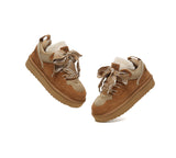AUSTRALIAN SHEPHERD® UGG Boots Sheepskin Wool Lace Up Platform Parkyr