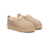 AUSTRALIAN SHEPHERD® UGG Slippers Suede Wool Lined Platform Clogs Canlia UGG AUSTRALIAN SHEPHERD