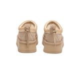 AUSTRALIAN SHEPHERD® UGG Slippers Suede Wool Lined Platform Clogs Canlia UGG AUSTRALIAN SHEPHERD
