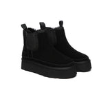 AUSTRALIAN SHEPHERD® UGG Boots Sheepskin Wool Elastic Band Platform Chelsie - UGG EXPRESS
