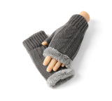 EVERAU® Fingerless Ultra Plush Knit Gloves EVERAU
