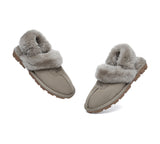 AUSTRALIAN SHEPHERD® 3-Way Style UGG Women Slippers Removable Wool Fluffy Strap Slingback Waffle UGG AUSTRALIAN SHEPHERD