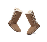 UGG EVERAU® UGG Boots Double Faced Sheepskin Wool Tall Button