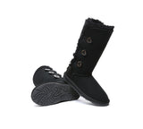 UGG EVERAU® UGG Boots Double Faced Sheepskin Wool Tall Button