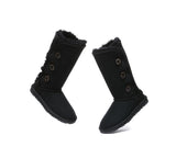 UGG EVERAU® UGG Boots Double Faced Sheepskin Wool Tall Button