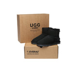 UGG EVERAU® UGG Boots Double Faced Sheepskin Wool Ankle Mini Classic