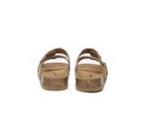 EVERAU® Double Straps Embossed Slip-on Summer Sandal Slides Aurelia