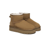 AUSTRALIAN SHEPHERD® UGG Boots Sheepskin Wool Ankle Platform Rommie