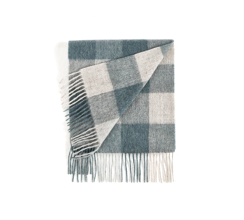 【UGG EXPRESS】Fluffy Sheepskin Shearling Lined Scarf Puni AUSTRALIAN SHEPHERD® Fluffy Sheepskin Wool Shearling Lined