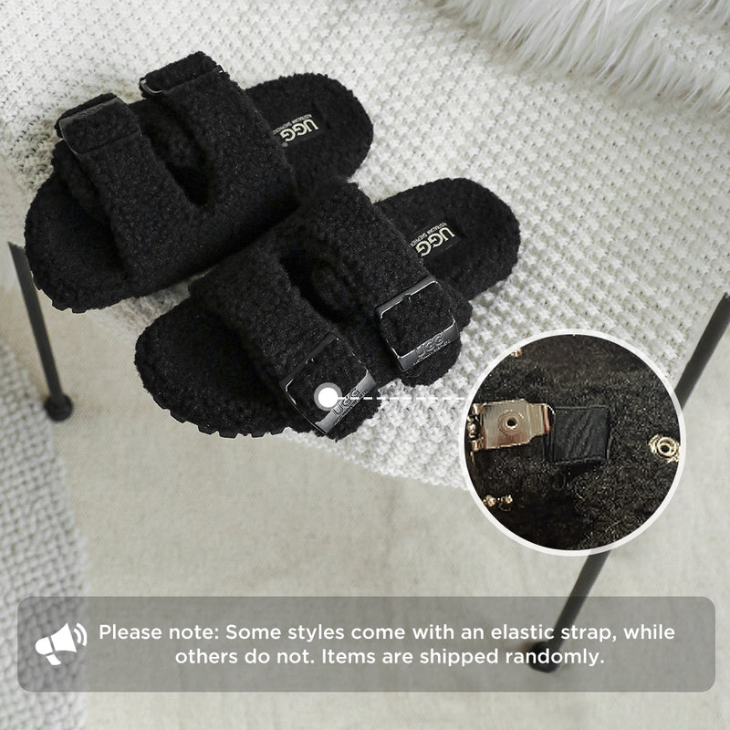 AUSTRALIAN SHEPHERD® UGG Women Shearling Buckle Sandal Slides Jennie